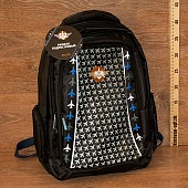 Рюкзак подростковый "Энджин" 42*30*22,5см, 3отд., 3кармана, уплотнённая спинка, лямки,