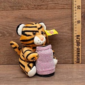 Мягкая игрушка Тигр с подарком 15см.