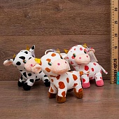 Мягкая игрушка Корова 17см. 3 вида