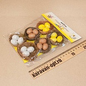 Сувенир пасхальный "Яйца в гнезде" (6шт. в упаковке) 15,5*20см.