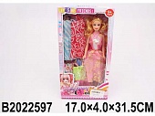 Кукла  с набором одежды и аксессуарами в коробке 31,5*17*4см.