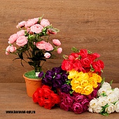 Цветы Розы пионовидные 18веток 50см. 7видов