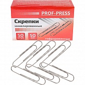 Скрепка 50мм 50шт/уп. никелированная Скрепка 50мм 50шт/уп. никелированная