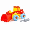 Трактор-конструктор "Погрузчик" с отвёрткой в пакете Трактор-конструктор "Погрузчик" с отвёрткой в пакете